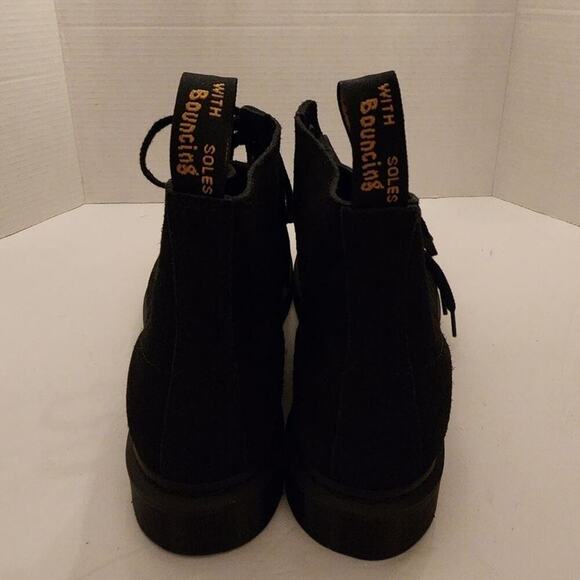 Dr. Martens 101 Mono Lace-Up Boot black suede‎ leather men\'s size 8 new Grunge